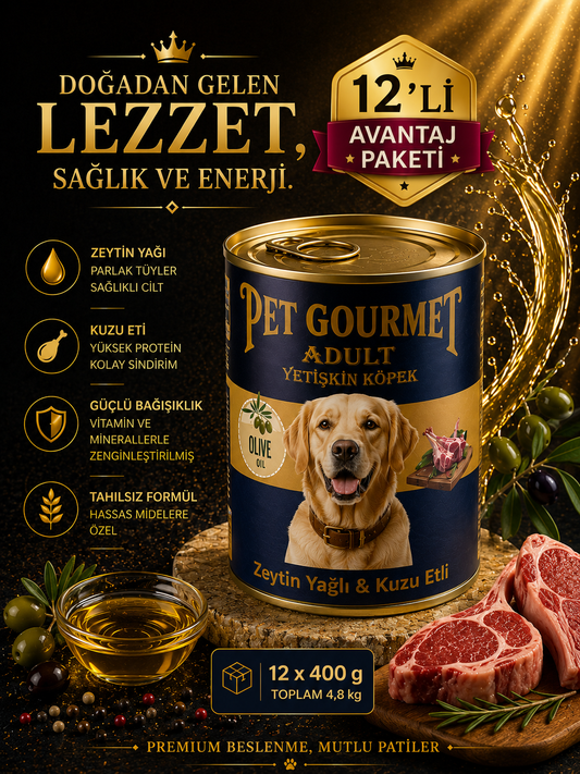pet-gourmet-premium-adult-zeytinyagli-kuzu-etli-yetiskin-kopek-yas-mamasi-( 12'li -avantaj-paketi